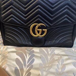 Gucci Black Quilted Leather Bag